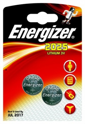 Gombelem, CR2025, 2 db, ENERGIZER