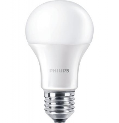 LED izzó, E27,gömb, 12,5W, 1521lm, 230V, 4000K, A60, PHILIPS "CorePro"