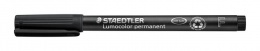 Alkoholos marker, OHP, 0,6 mm, STAEDTLER "Lumocolor® 318 F", fekete